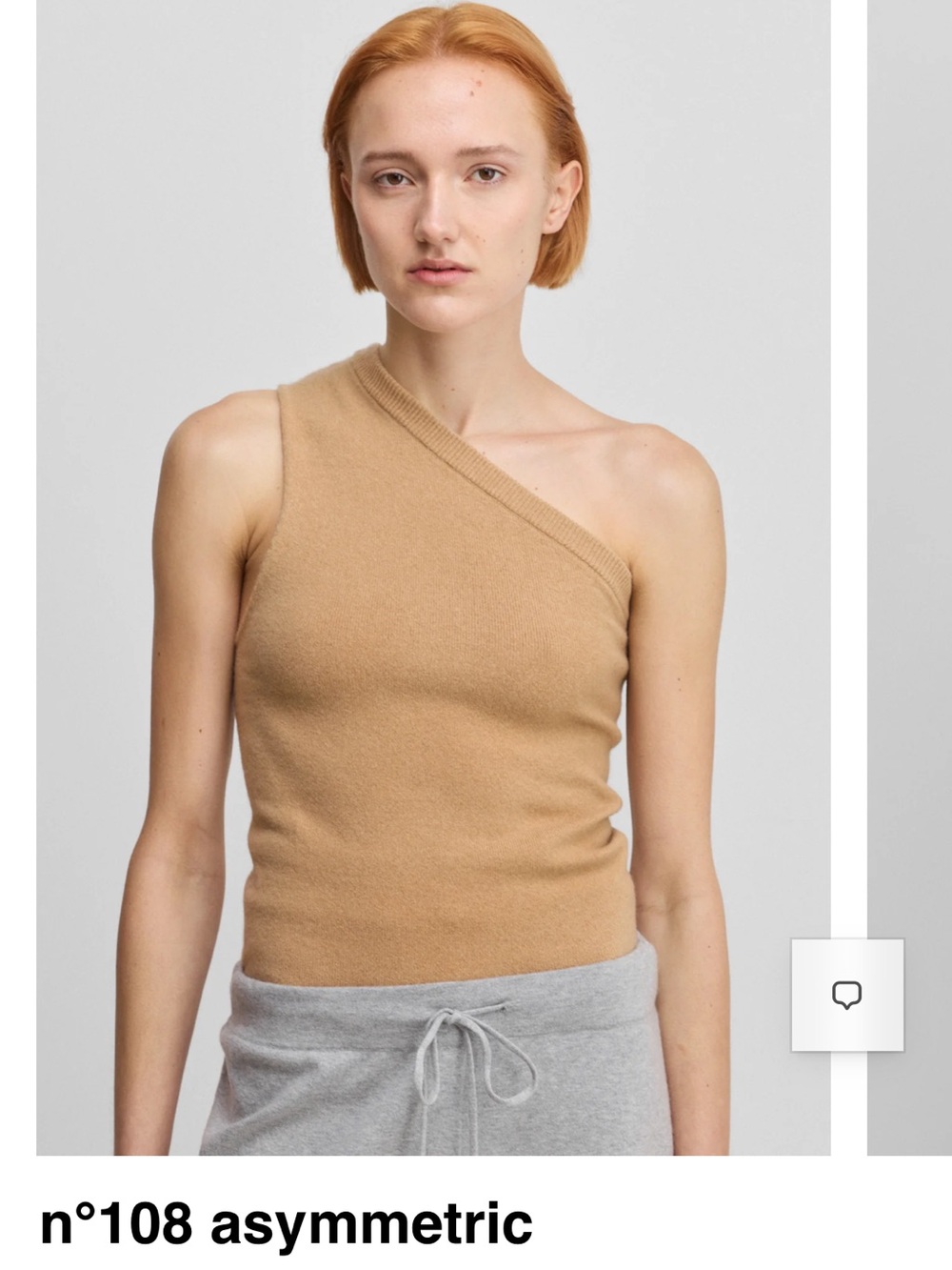 Extreme Cashmere asymmetric tank